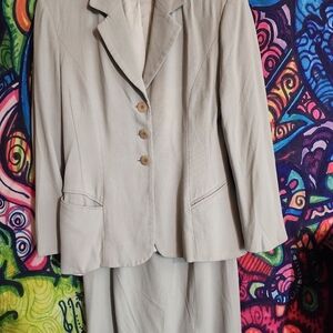 Women's very light mint green Blazer and Skirt Set